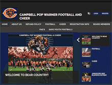 Tablet Screenshot of campbellpopwarner.net